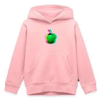 Habanero,chilli, bunt, verlauf ,schein - Kinder Premium Organic Hoodie - Rosa - Vorne - AI Model Kid Female (0cm)
