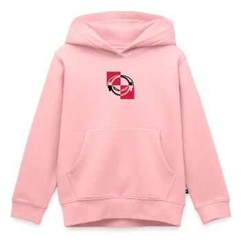 dj - Sweat Premium à capuche enfant bio - rose - Devant - AI Model Kid Female (0cm)