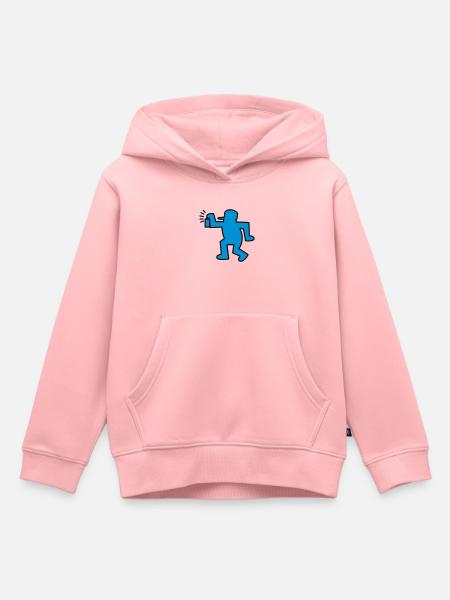graffiti man - Sweat Premium à capuche enfant bio - rose