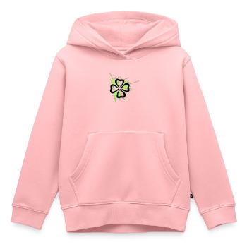kleeblatt - Kinder Premium Organic Hoodie - Rosa - Vorne - AI Model Kid Female (0cm)
