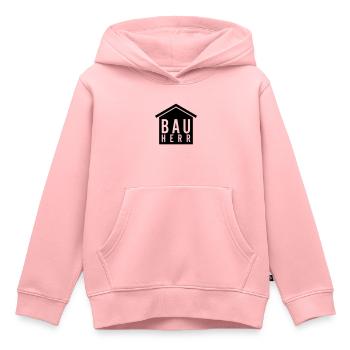 Bauherr - Kinder Premium Organic Hoodie - Rosa - Vorne - AI Model Kid Female (0cm)
