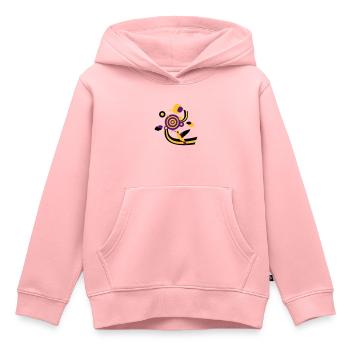 Regenbogen Kolibri Fantasie - Kinder Premium Organic Hoodie - Rosa - Vorne - AI Model Kid Female (0cm)