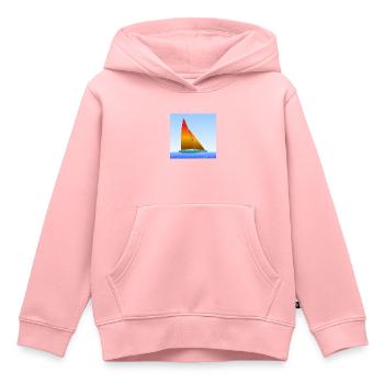 Segelschiff - Kinder Premium Organic Hoodie - Rosa - Vorne - AI Model Kid Female (0cm)