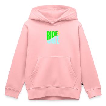 Ride the Wave plotter - Kids Premium Organic Hoodie - rose - Front - AI Model Kid Female (0cm)