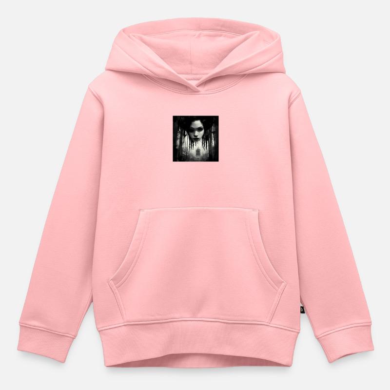 Le son de l’horreur du silence - Sweat Premium à capuche enfant bio - rose