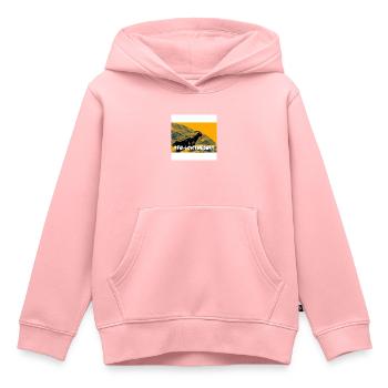 Follow the Goat - Kinder Premium Organic Hoodie - Rosa - Vorne - AI Model Kid Female (0cm)