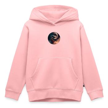 Astronaut smoking on the Moon - Kids Premium Organic Hoodie - rose - Front - AI Model Kid Female (0cm)