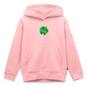 Aquarell Saint Patrick Day - Kinder Premium Organic Hoodie - Rosa - Vorne - AI Model Kid Female (0cm)