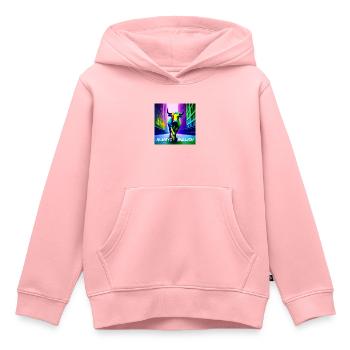 ALWAYS BULLISH 202301 - Kinder Premium Organic Hoodie - Rosa - Vorne - AI Model Kid Female (0cm)