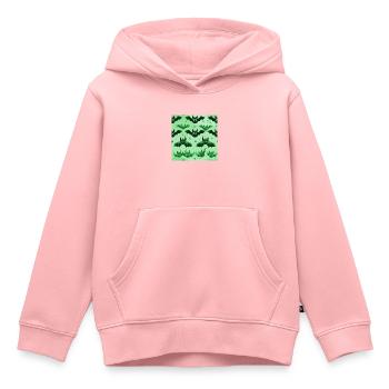 Comic Bat Brigade: Niedliche Fledermaus-Kollektion - Kinder Premium Organic Hoodie - Rosa - Vorne - AI Model Kid Female (0cm)