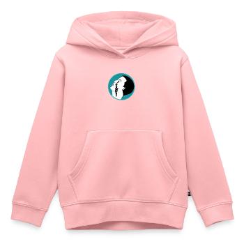 Träne der Zeit - Kinder Premium Organic Hoodie - Rosa - Vorne - AI Model Kid Female (0cm)