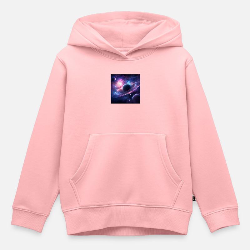 Cosmic - Sweat Premium à capuche enfant bio - rose