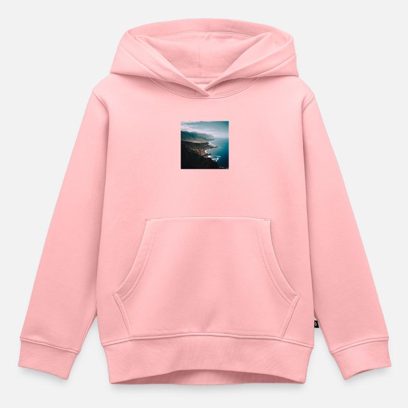 Île de Tenerife - Sweat Premium à capuche enfant bio - rose