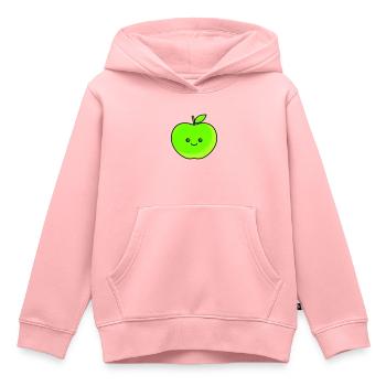 pomme - Sweat Premium à capuche enfant bio - rose - Devant - AI Model Kid Female (0cm)