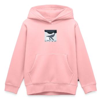 Bedrohte Tiere, Eisbär-Illustration, Erderwärmung - Kinder Premium Organic Hoodie - Rosa - Vorne - AI Model Kid Female (0cm)
