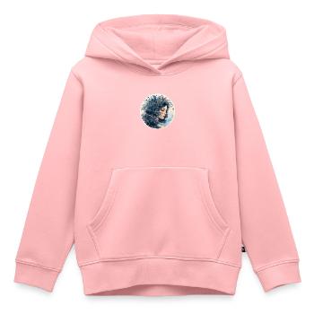 Frau Holle modern interpretiert Märchen - Kinder Premium Organic Hoodie - Rosa - Vorne - AI Model Kid Female (0cm)