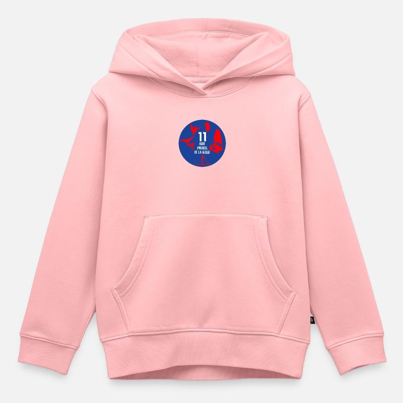 Aude paradis de la glisse 11 wind wing kite sup - Sweat Premium à capuche enfant bio - rose
