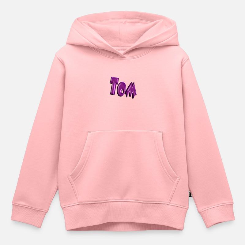 Tom2 - Sweat Premium à capuche enfant bio - rose