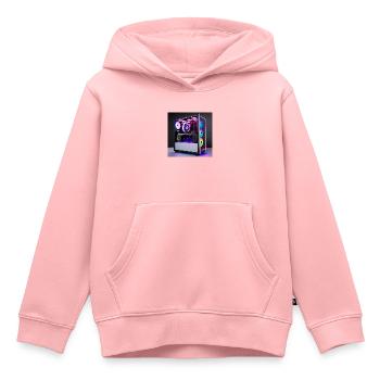 RGB Gaming PC - Kinder Premium Organic Hoodie - Rosa - Vorne - AI Model Kid Female (0cm)
