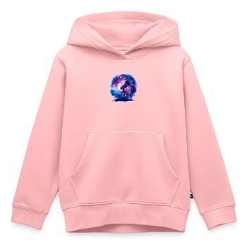 Astronomie mit Teleskopen ist Horizonterweiterung - Kinder Premium Organic Hoodie - Rosa - Vorne - AI Model Kid Female (0cm)