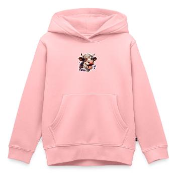 Cow funny all right - Kids Premium Organic Hoodie - rose - Front - AI Model Kid Female (0cm)