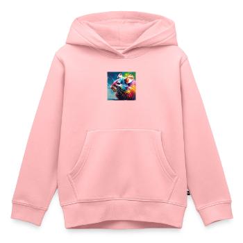 Maus Farbig - Kinder Premium Organic Hoodie - Rosa - Vorne - AI Model Kid Female (0cm)