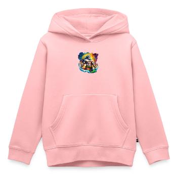 Der Mann - Kinder Premium Organic Hoodie - Rosa - Vorne - AI Model Kid Female (0cm)