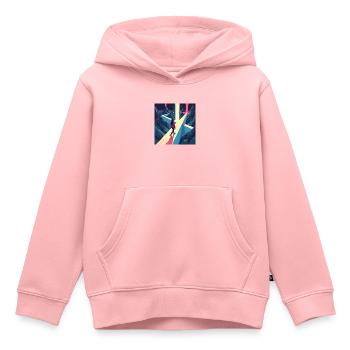 dracehenqodeLIAN - Kinder Premium Organic Hoodie - Rosa - Vorne - AI Model Kid Female (0cm)