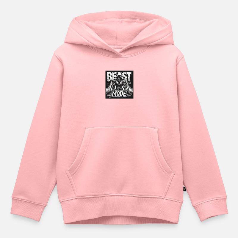 Mode logo - Sweat Premium à capuche enfant bio - rose