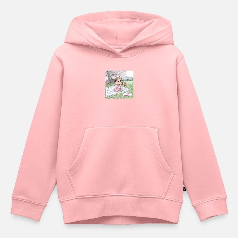Source - Sweat Premium à capuche enfant bio - rose