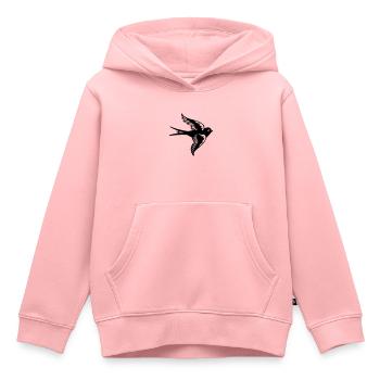 Sparrow - Kids Premium Organic Hoodie - rose - Front - AI Model Kid Female (0cm)