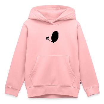 SAT - Sweat Premium à capuche enfant bio - rose - Devant - AI Model Kid Female (0cm)