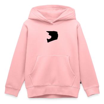 Downhill Helmet - Sweat Premium à capuche enfant bio - rose - Devant - AI Model Kid Female (0cm)