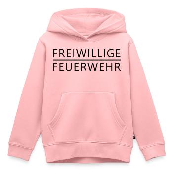 Freiwillige Feuerwehr - Kinder Premium Organic Hoodie - Rosa - Vorne - AI Model Kid Female (0cm)