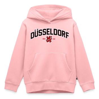 DÜSSELDORF - Kinder Premium Organic Hoodie - Rosa - Vorne - AI Model Kid Female (0cm)