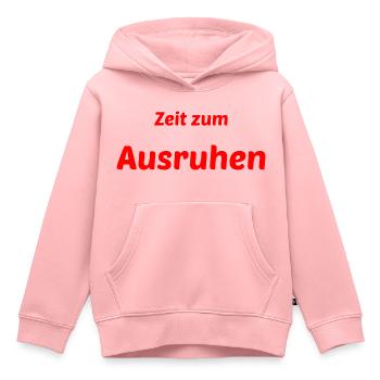 Ausruhen Entspannung Entspannen Ruhe Wochenende - Kinder Premium Organic Hoodie - Rosa - Vorne - AI Model Kid Female (0cm)