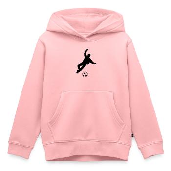 kicker - Kinder Premium Organic Hoodie - Rosa - Vorne - AI Model Kid Female (0cm)