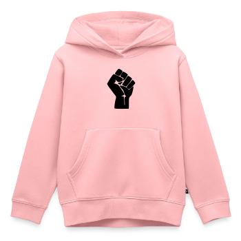 Faust Protest Widerstand - Kinder Premium Organic Hoodie - Rosa - Vorne - AI Model Kid Female (0cm)