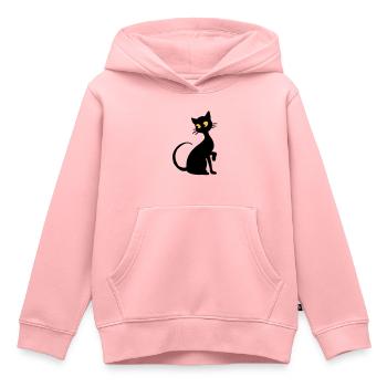 Chat - Kids Premium Organic Hoodie - rose - Front - AI Model Kid Female (0cm)