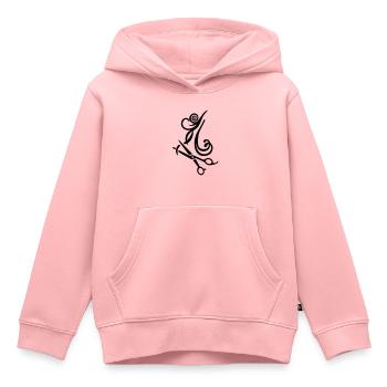 Friseur - Kinder Premium Organic Hoodie - Rosa - Vorne - AI Model Kid Female (0cm)