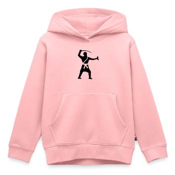 gatka schwerttanz indische kampfkunst - Kinder Premium Organic Hoodie - Rosa - Vorne - AI Model Kid Female (0cm)