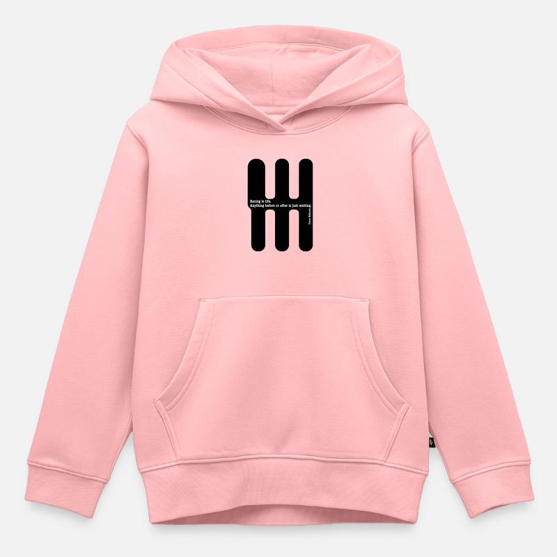 Racing is life... By Steeve McQueen - Sweat Premium à capuche enfant bio - rose