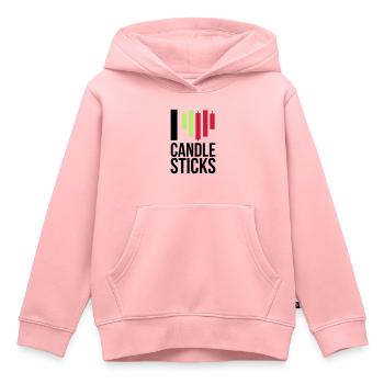 trading - Kids Premium Organic Hoodie - rose - Front - AI Model Kid Female (0cm)