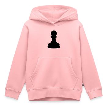 Bauer Figure Échecs - Sweat Premium à capuche enfant bio - rose - Devant - AI Model Kid Female (0cm)
