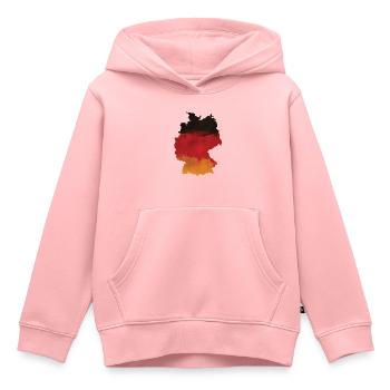Deutschland - Kinder Premium Organic Hoodie - Rosa - Vorne - AI Model Kid Female (0cm)