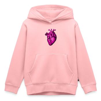 Pink and in love! - Kids Premium Organic Hoodie - rose - Front - AI Model Kid Female (0cm)