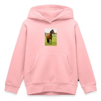 Horse. Horse. - Kids Premium Organic Hoodie - rose - Front - AI Model Kid Female (0cm)