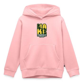 Rendez-vous fier - Sweat Premium à capuche enfant bio - rose - Devant - AI Model Kid Female (0cm)