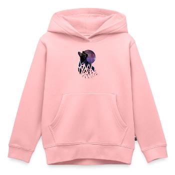Space Cat - Space Animals Serie - Kinder Premium Organic Hoodie - Rosa - Vorne - AI Model Kid Female (0cm)