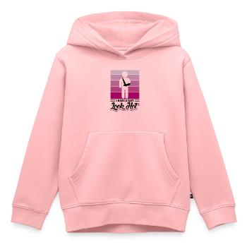 I Make A cast Look Hot - Kinder Premium Organic Hoodie - Rosa - Vorne - AI Model Kid Female (0cm)